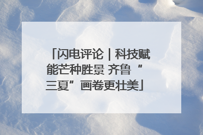 闪电评论｜科技赋能芒种胜景 齐鲁“三夏”画卷更壮美