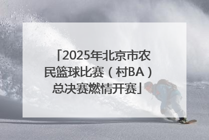 2025年北京市农民篮球比赛（村BA）总决赛燃情开赛