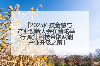 2025科技金融与产业创新大会在普陀举行 聚焦科技金融赋能产业升级之策