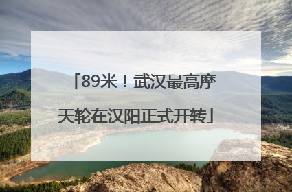89米！武汉最高摩天轮在汉阳正式开转